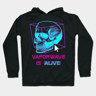 Vaporwave Skull Cyberpunk Style Retro Hoodie